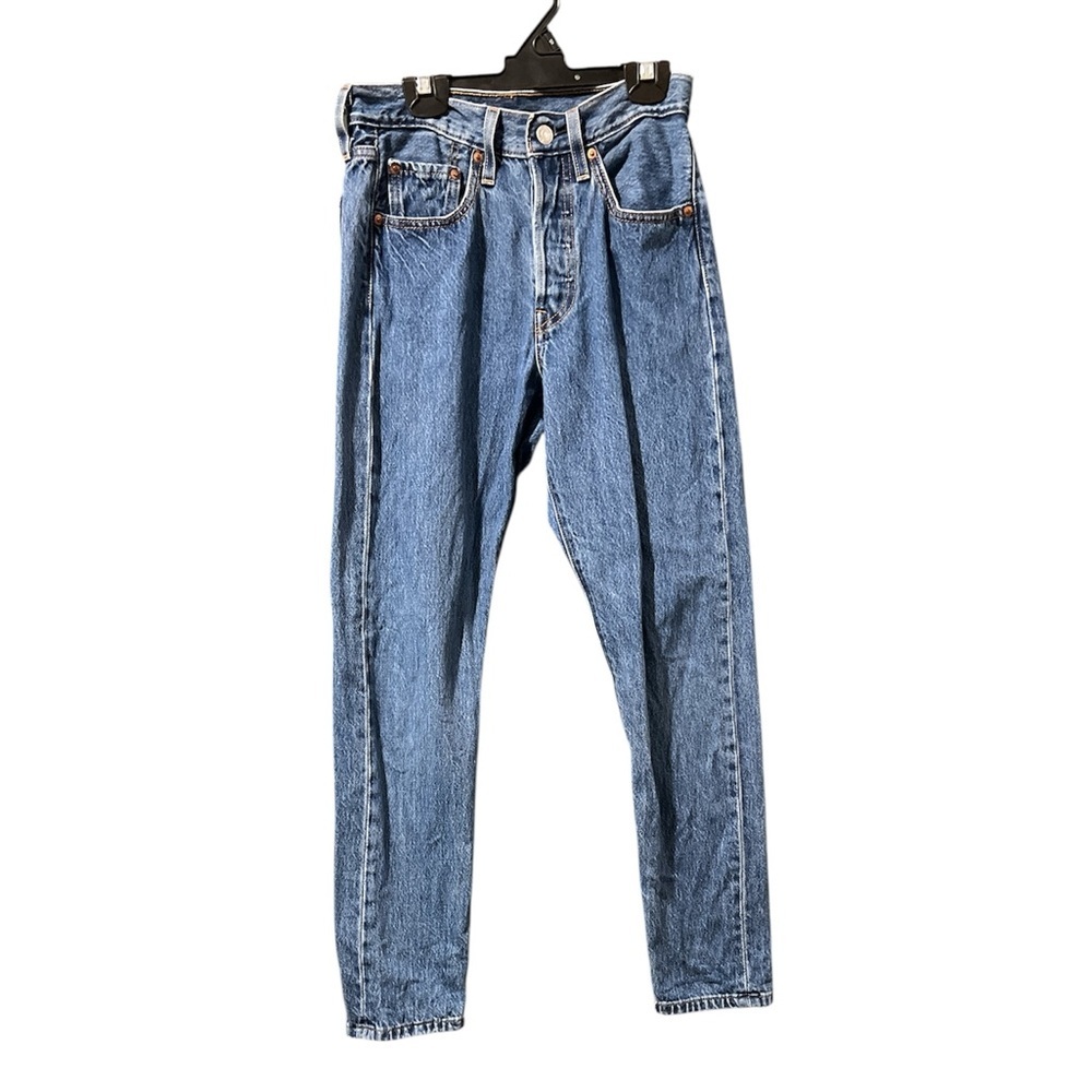 Levi’s 501 Skinny Button Fly Jeans Size 24 – 100% Cotton, Retro High Rise